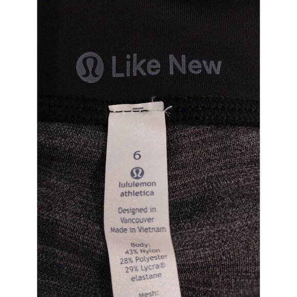 Lululemon Inspire Tight II Space Dye Camo Black Dark Slate Sz 6 - Picture 12 of 15